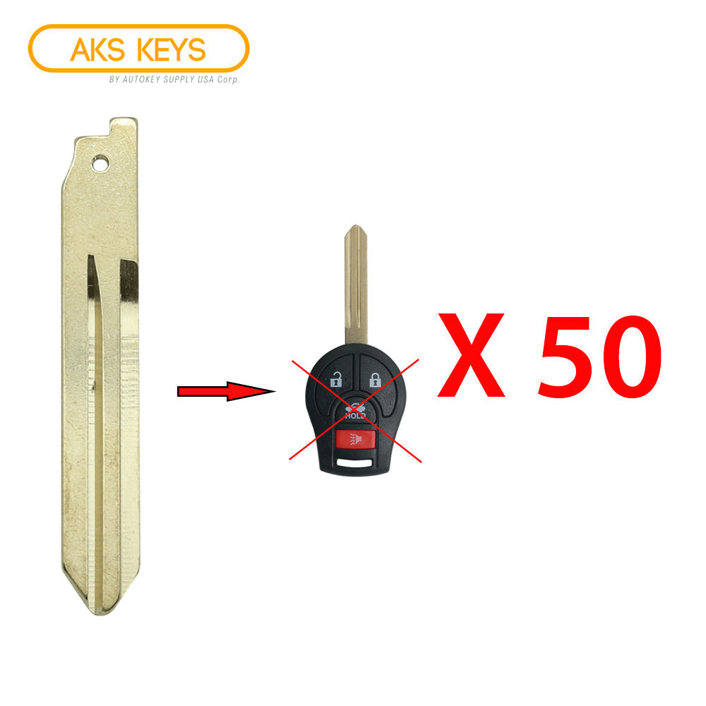 2003 - 2013 Nissan Remote Key Blade (50 Pack)