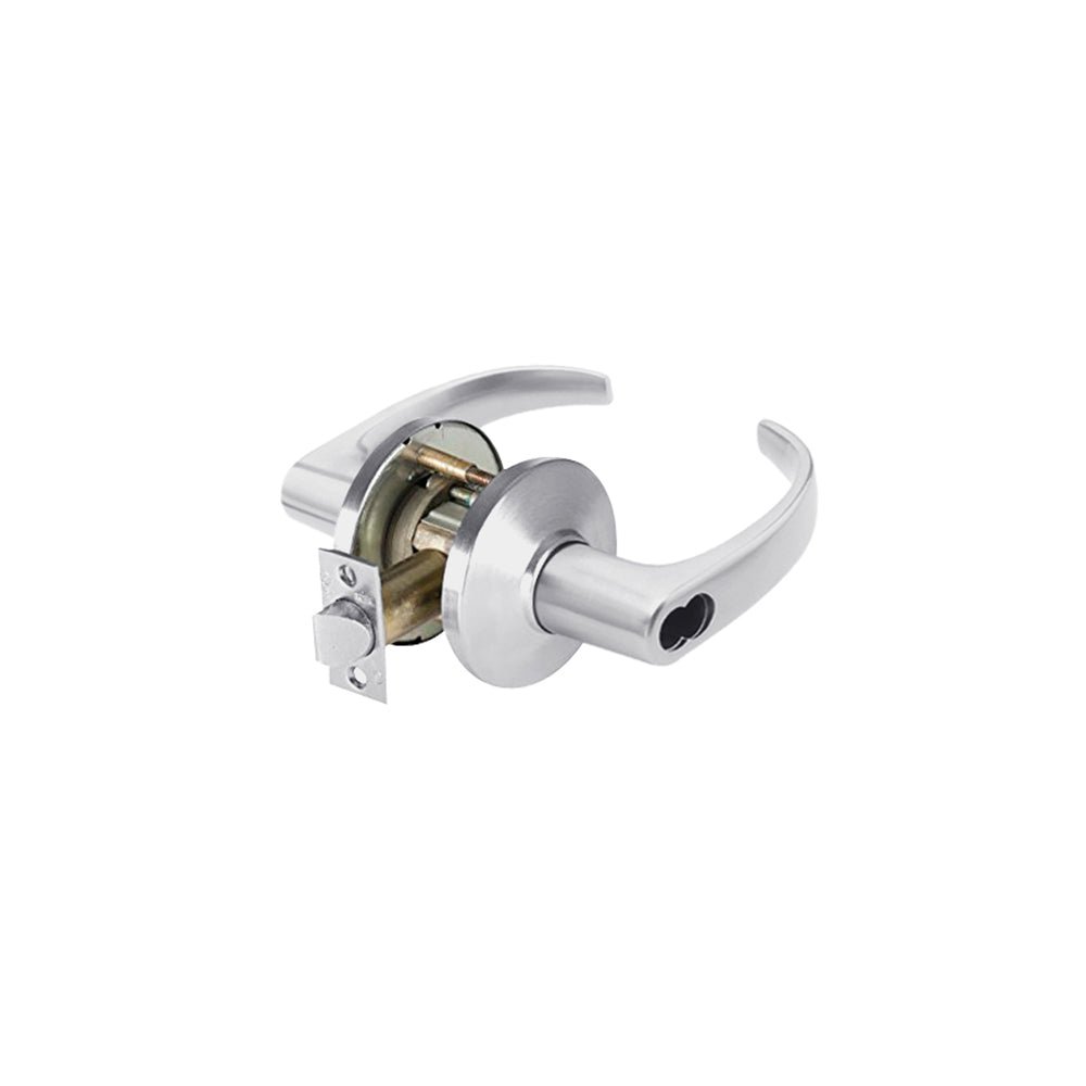 BEST - 9K37D14DS3626 - Storeroom Cylindrical Lock - 14 Lever with 4-7/8 ANSI Strike and SFIC Less Core - Grade 1 - 626 (Satin Chrome)