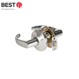 BEST - 9K50N14LSTK625 - Passage Cylindrical Lock - 14 Lever with 5 Backset and Keyless - Grade 1 - 625 (Bright Chrome)