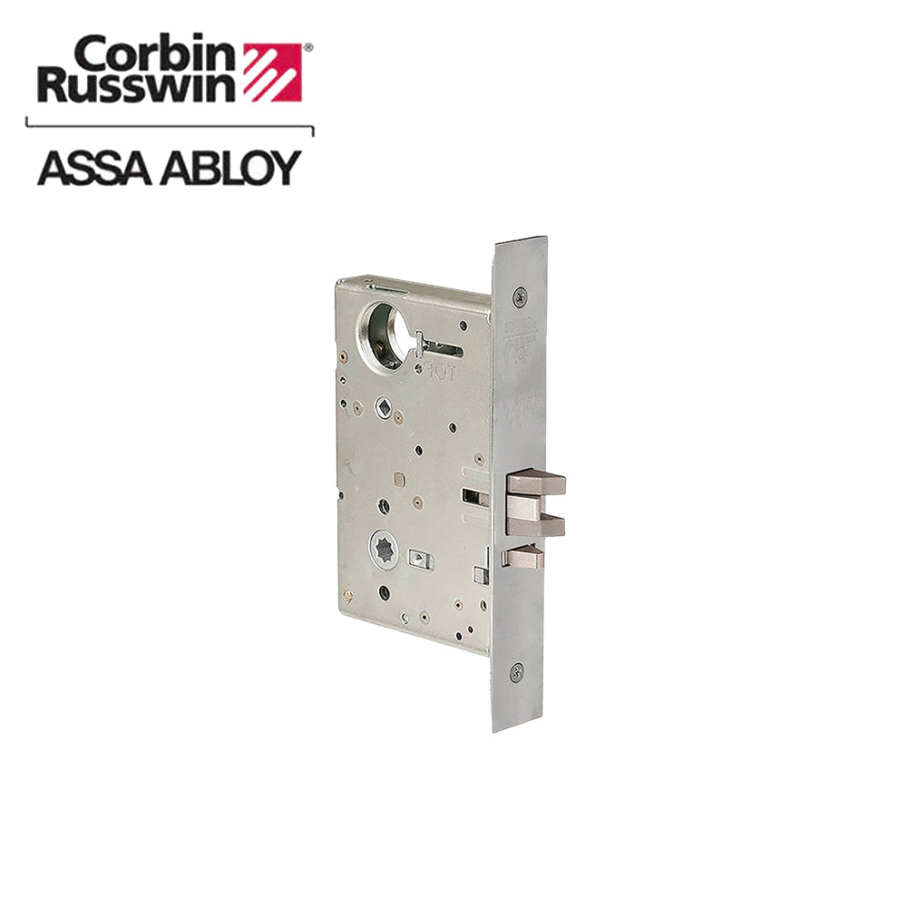 Corbin Russwin Mortise Single Cylinder without Deadbolt Storeroom or Closet Lock - Grade 1 - 626 (Satin Chrome)