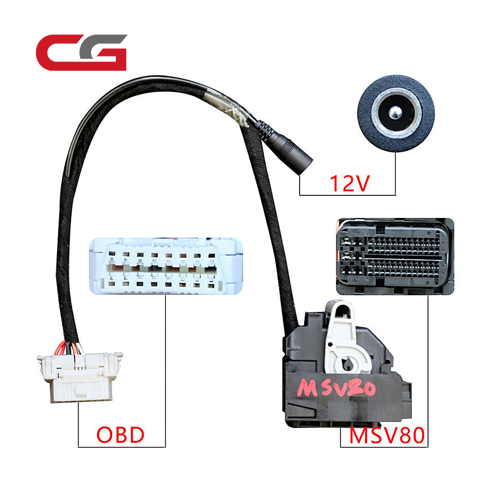 CGDI BMW ISN DME Cable for  MSV & MSD Works with Xhorse VVDI2 or CGDI