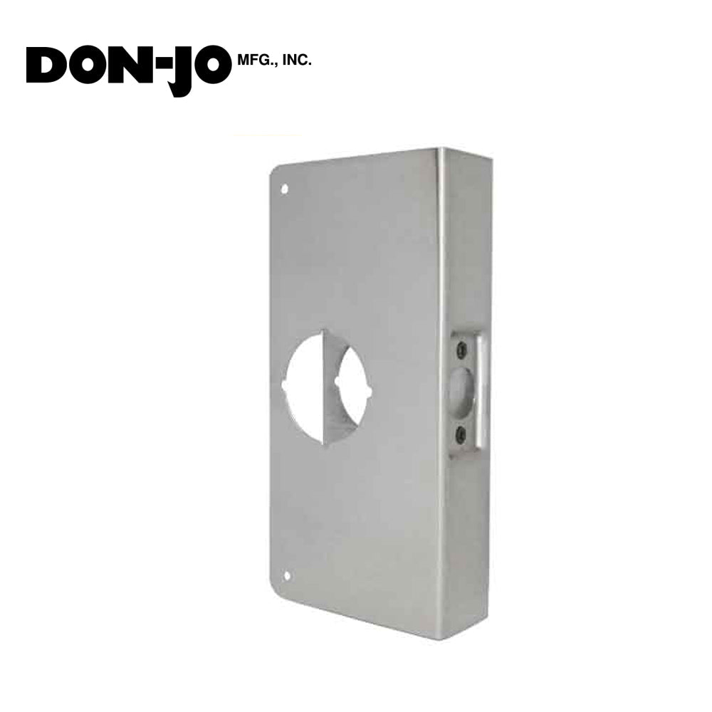 Don-Jo - Wrap Plate - #1 - 2-3/8 -1-3/8 Doors - Silver (1-S-CW)