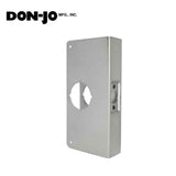 Don-Jo - Wrap Plate - #1 - 2-3/8 -1-3/8 Doors - Silver (1-S-CW)