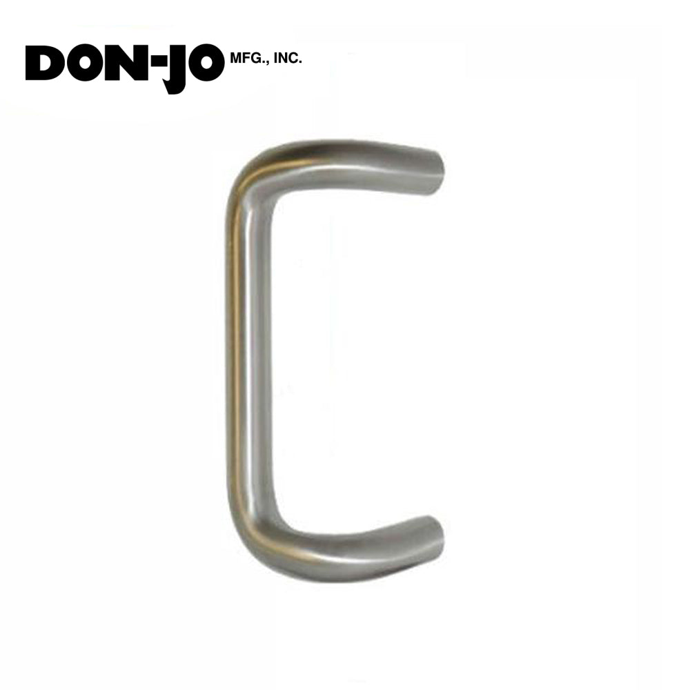 Don-Jo - 1150 - Offset Round Door Pull - 8" CTC - 628 - Satin Aluminum