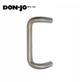 Don-Jo - 1150 - Offset Round Door Pull - 8" CTC - 628 - Satin Aluminum