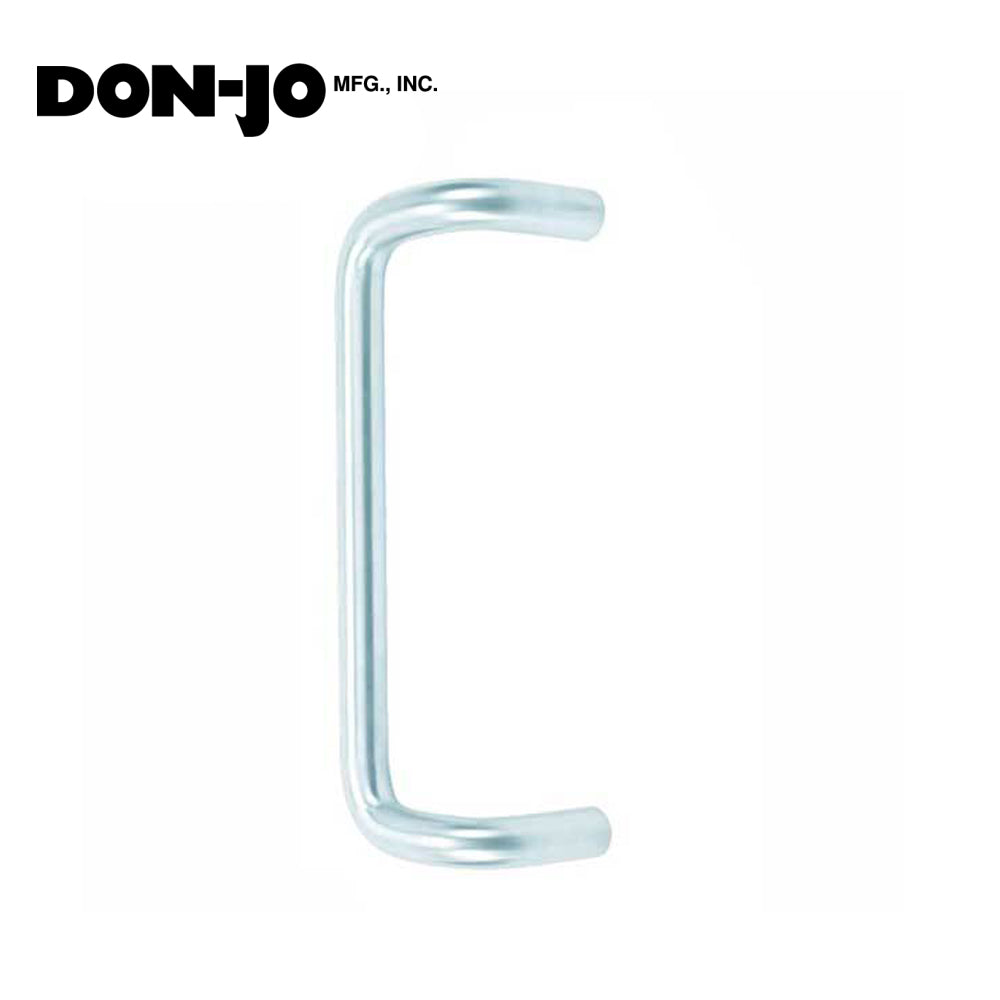 Don-Jo - 1156 - Offset Door Round Pull - 8" CTC - 628 - Satin Aluminum