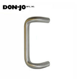 Don-Jo - 1158 - Offset Round Door Pull - 12" CTC - 628 - Satin Aluminum