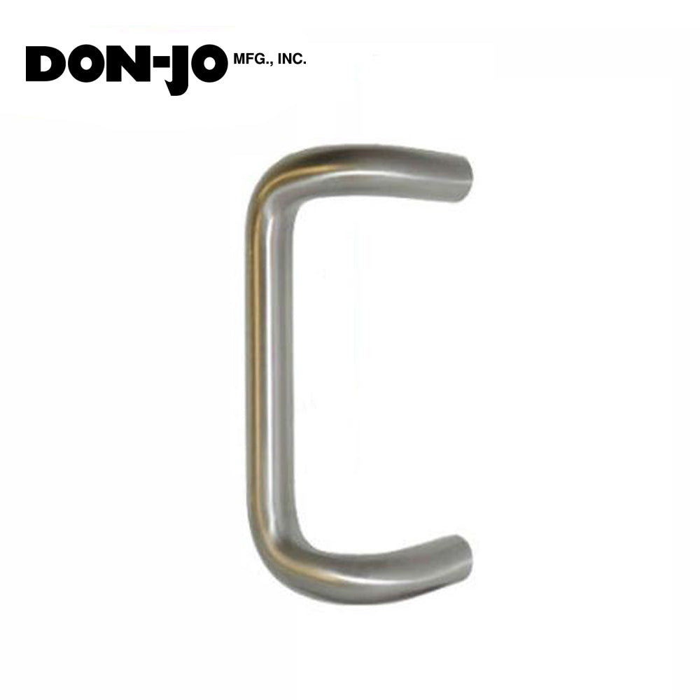 Don-Jo - 1159 - Offset Round Door Pull - 18" CTC - 628 - Satin Aluminum