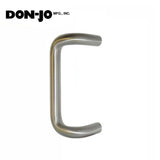 Don-Jo - 1160 - Offset Round Door Pull - 9" CTC - 628 - Satin Aluminum