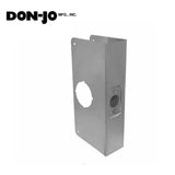 Don-Jo - Wrap Plate #12 - 2-3/4" - 1-3/4" Doors - Silver - 12-S-CW