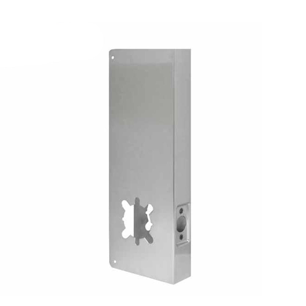 Don-Jo - Wrap Plate #14-2 - 2-3/4" - 1-3/4" Doors - Silver (14-S-2-CW)