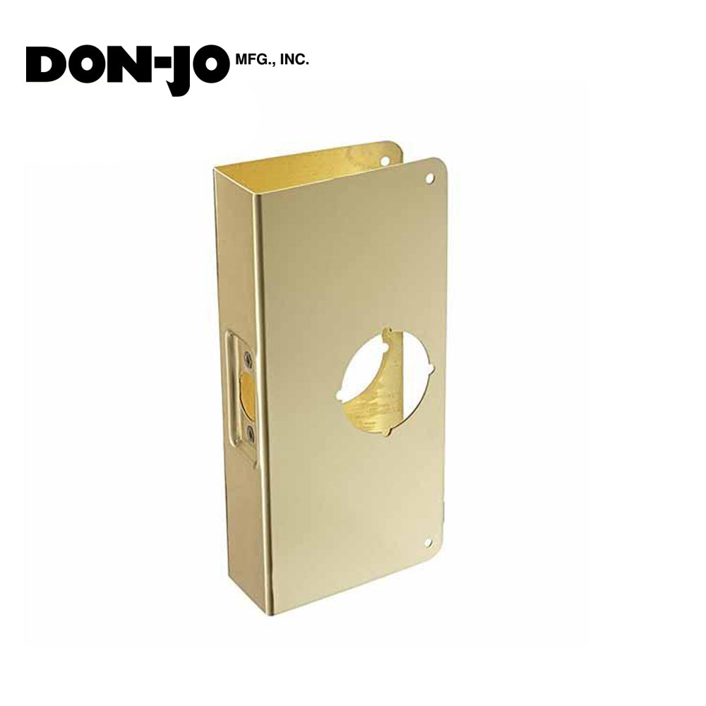 Don-Jo - Wrap Plate - #200 - 2-3/4 - Thicker Doors - Gold (200-PB-CW)