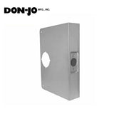 Don-Jo - Extended Wrap Plate #55 - 5 - 1-3/4 Doors - Silver - (55-S-CW)