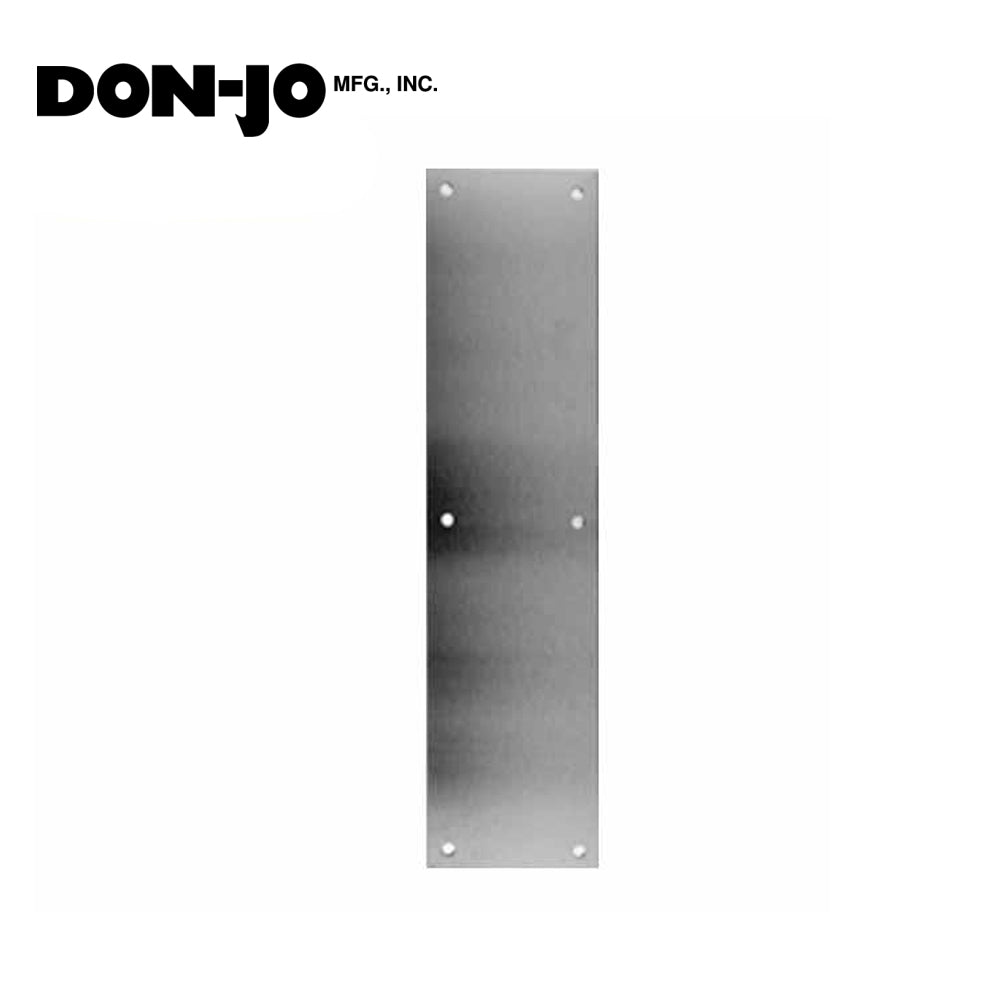 Don-Jo Push Plate - Silver (71-628)