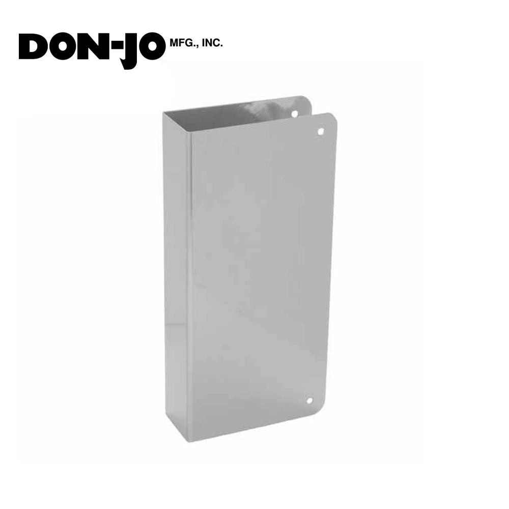 Don-Jo - Wrap Plate #90 - Blank - 1-3/4 Doors - Silver (90-S-CW)