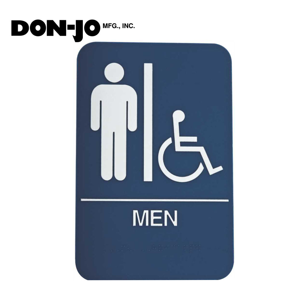 Don-Jo - HS-9070-01 Men ADA Sign Blue