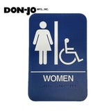 Don-Jo - HS-9070-05 Women ADA Sign Blue