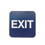 Don-Jo - HS 9070 35 - Exit Sign w/ Braille - Matte Blue - 9 x 6