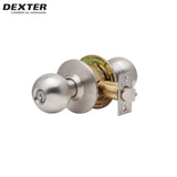 Dexter - C2000 - Entry/Office Cylindrical Lock with Ball Knob - Grade 2 - 630 (Satin Stainless Steel)