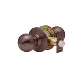 Dexter - C2000 - Passage Cylindrical Lock with Ball Knob and 2-3/4 Standard Backest - Grade 2 - 613 (Oil Rubbed Bronze)