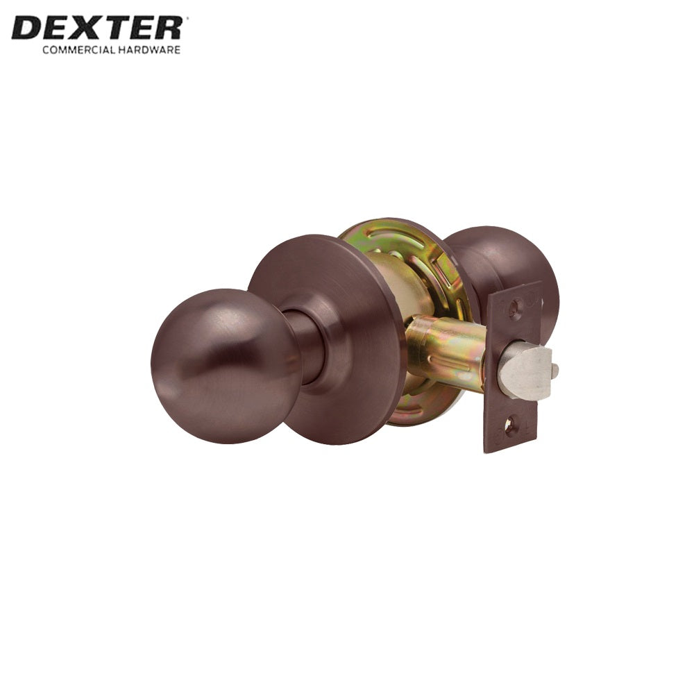 Dexter - C2000 - Passage Cylindrical Lock with Ball Knob and 2-3/4 Standard Backest - Grade 2 - 613 (Oil Rubbed Bronze)