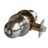 ECS HARDWARE - Commercial Door Knob Set - 2-3/4 Standard Backest - Satin Chrome - Entrance - Grade 2