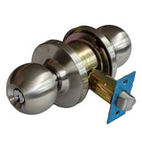 ECS HARDWARE - Commercial Door Knob Set - 2-3/4 Standard Backest - Satin Chrome - Storeroom - Grade 2