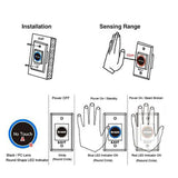 ECS HARDWARE - Contactless - Infrared Sensor Exit Button Switch W/ Remote Control (NT-41) - Stainless Steel