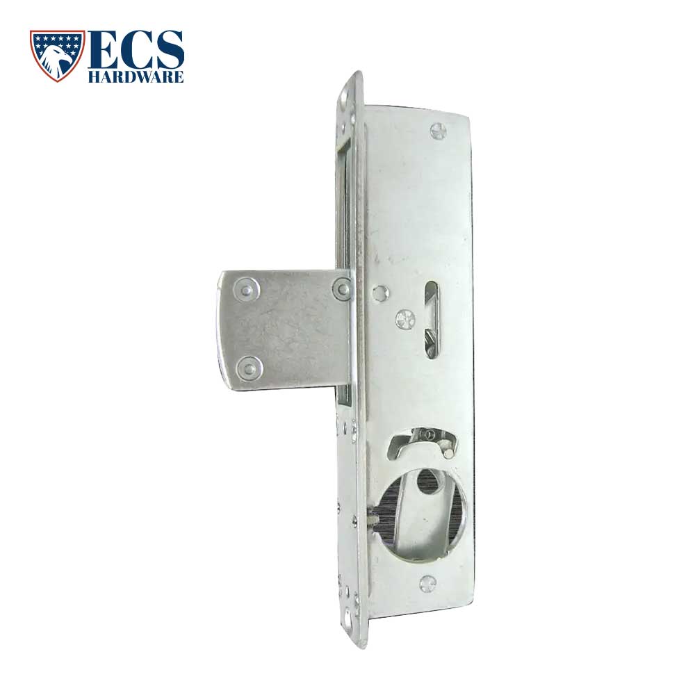 ECS HARDWARE - Narrow-Stile - 1-1/8" BACKSET, Steel Lock Body Zinc Plated 5 ply Laminated Steel Bolt, with 2 Aluminum Faceplate