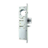 ECS HARDWARE - Narrow-Stile - 1-1/8" BACKSET, Steel Lock Body Zinc Plated Chrome Plated Latch with 2 Aluminum Faceplates