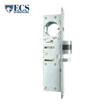 ECS HARDWARE - Narrow-Stile - 1-1/8" BACKSET, Steel Lock Body Zinc Plated Chrome Plated Latch with 2 Aluminum Faceplates