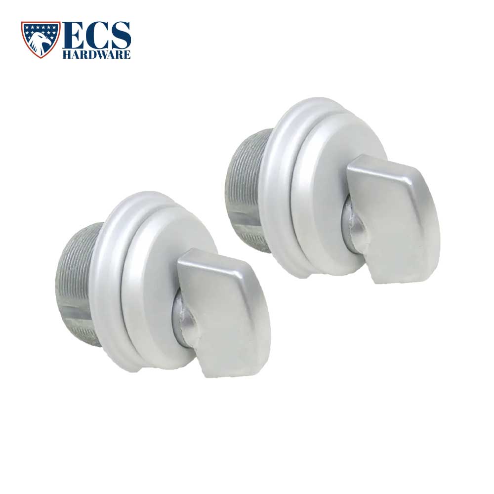 ECS HARDWARE - ZINC Mortise Cylinder- 1" Thumb Turn Mortise Cylinder (2-Pack)