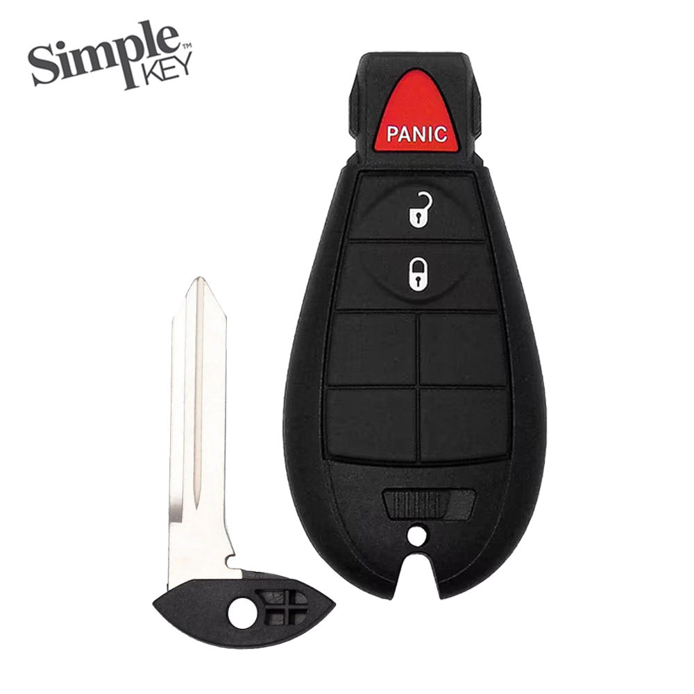 Simple Key 3 Button Remote with Panic, 4 Button Remote Start Button Pad CDFO-E3Z0SK and EZ Installer Programmer