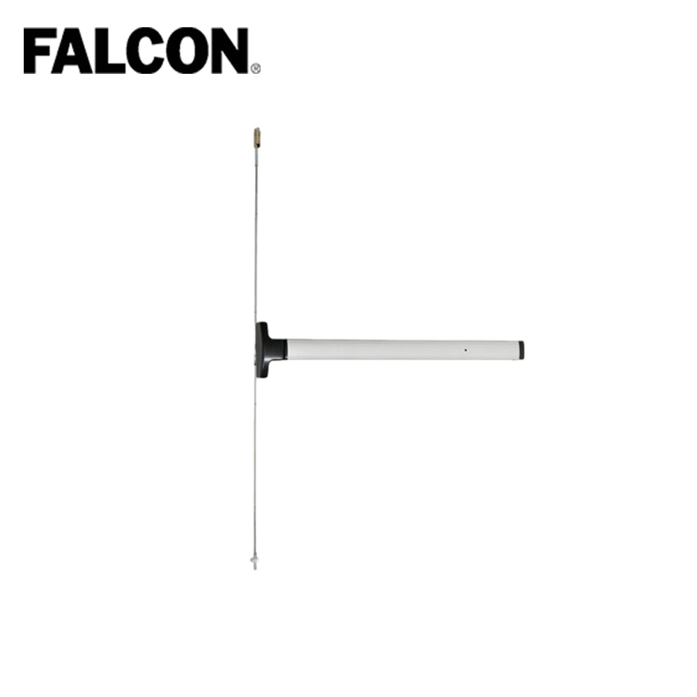 Falcon Concealed Vertical Rod Pushpad Exit Device - 36 - 628 (Satin Aluminum Clear Anodized)