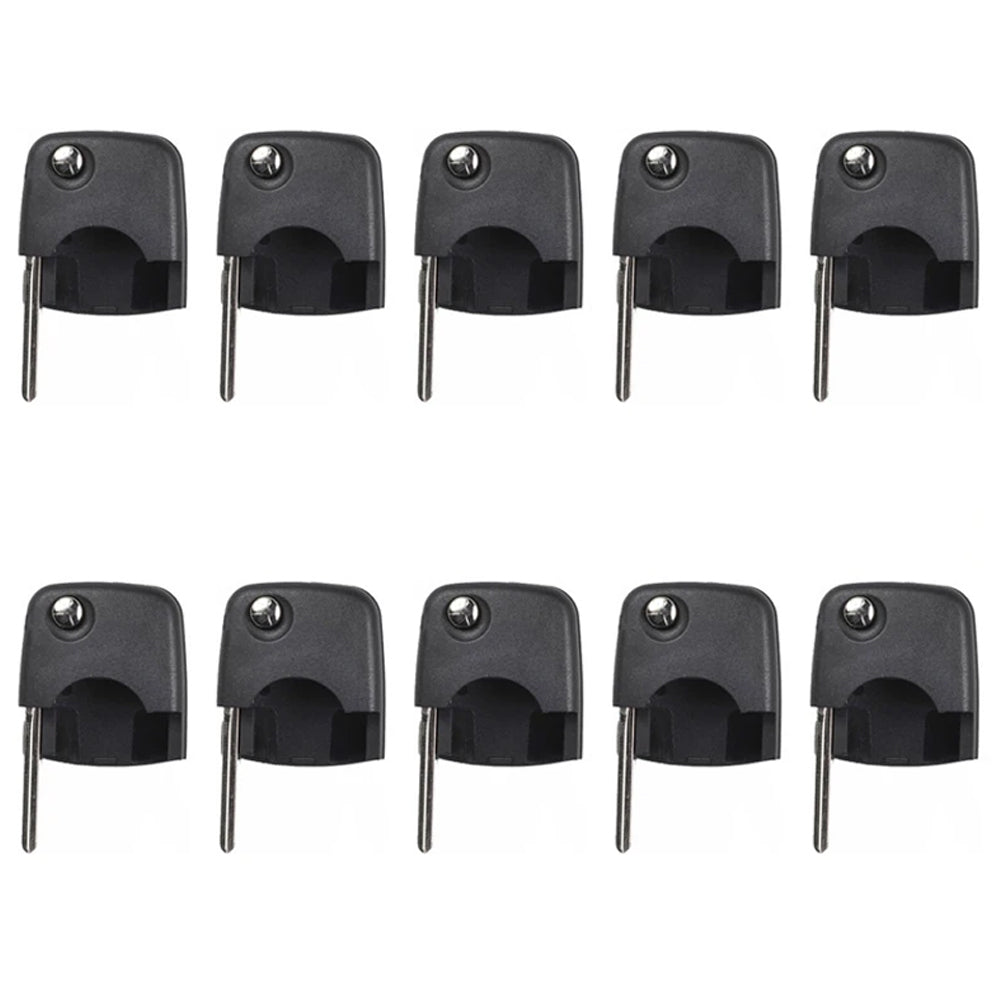 1997 - 2006 Audi Flip Key Shell  Round Head / NON Chip (10 Pack)