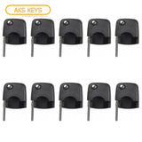 1997 - 2006 Audi Flip Key Shell  Round Head / NON Chip (10 Pack)