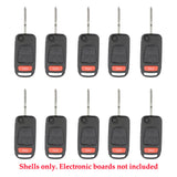 1998 - 2005 Mercedes Benz ML Flip Key Shell 4B (10 Pack)