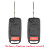 1998 - 2005 Mercedes Benz ML Flip Key Shell (2 Pack)