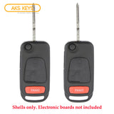 1998 - 2005 Mercedes Benz ML Flip Key Shell (2 Pack)