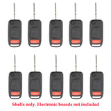 1998 - 2005 Mercedes Benz ML Flip Key Shell (10 Pack)