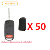 1998 - 2005 Mercedes Benz ML Flip Key Shell (50 Pack)