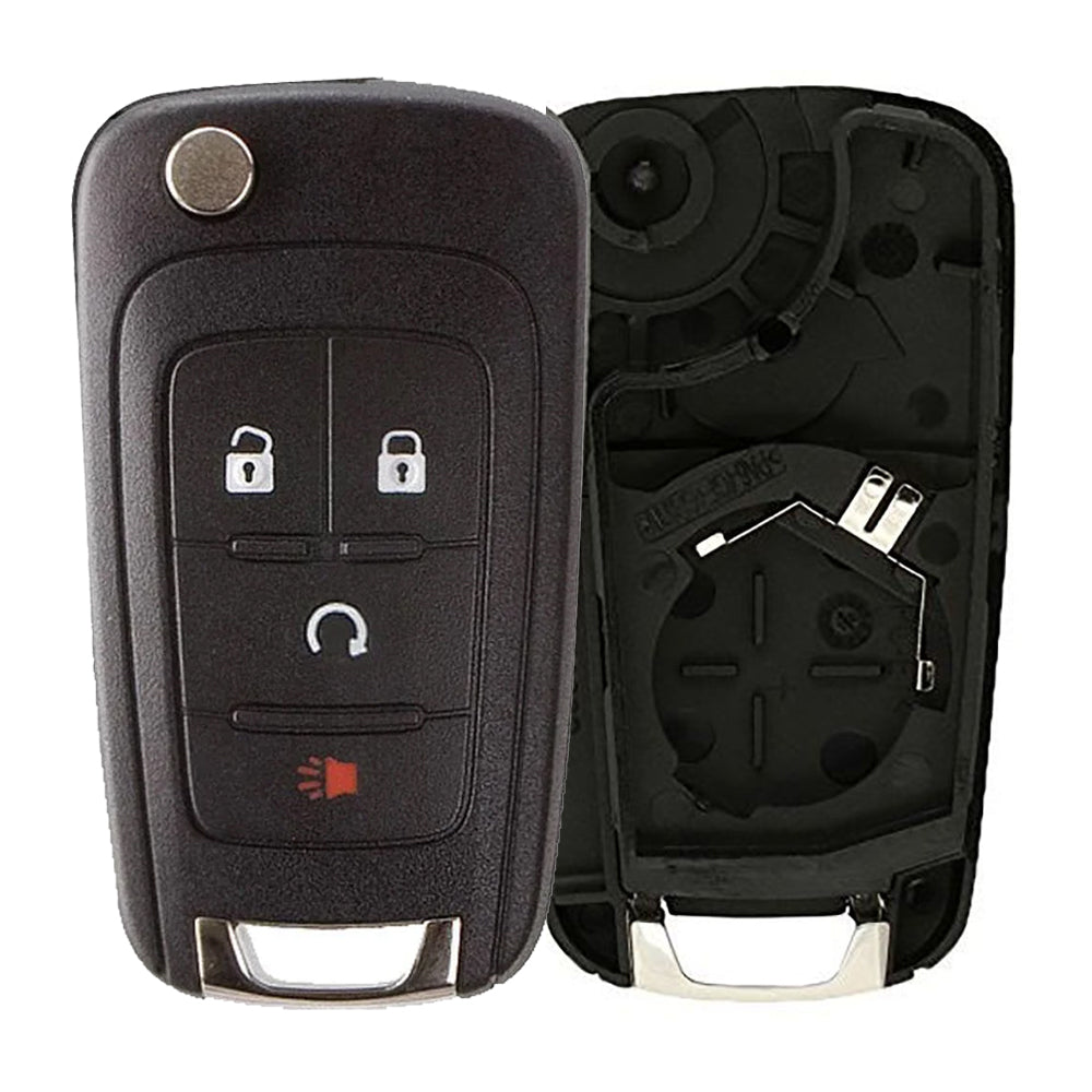 2013 - 2016 Buick Chevrolet Remote Flip Key Shell 4B W/ Remote Start for FCC#  AVL-B01T1AC