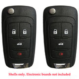 2010 - 2021 Buick Chevrolet GMC Remote Flip Key Shell (2 Pack)