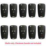 2010 - 2021 Buick Chevrolet GMC Remote Flip Key Shell (10 Pack)