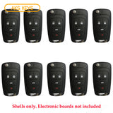 2010 - 2021 Buick Chevrolet GMC Remote Flip Key Shell (10 Pack)