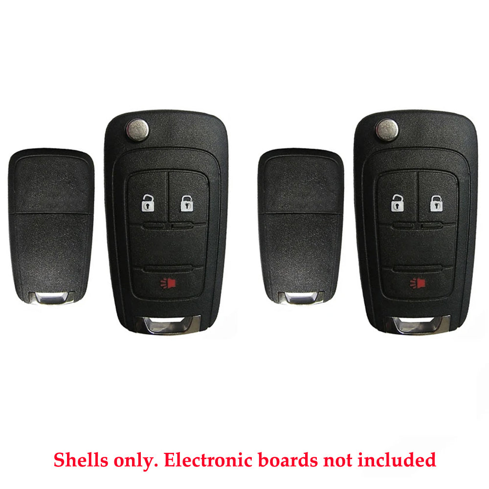 2010 - 2021 GM Remote Flip Key Shell 3B (2 Pack)