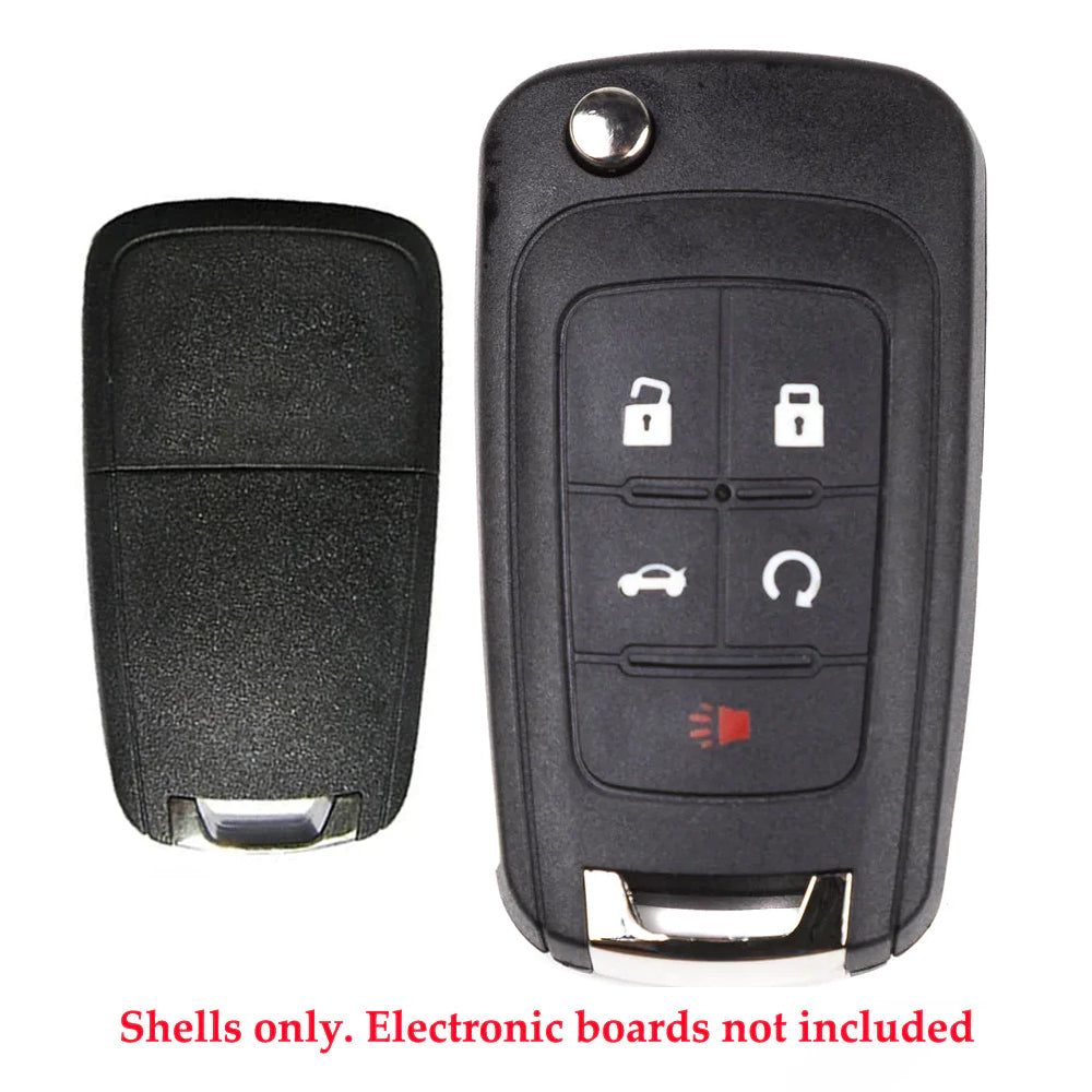 2010 - 2022 Buick Chevrolet GMC Remote Flip Key Shell 5B (2 Pack)