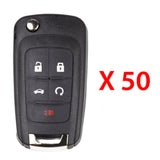 2010 - 2022 Buick Chevrolet GMC Remote Flip Key Shell 5B (50 Pack)