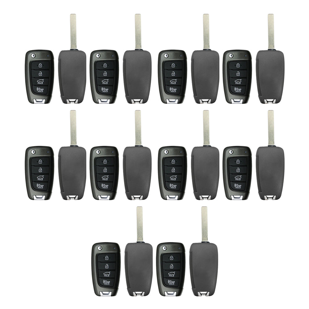 2017 - 2021 Hyundai Remote Flip Key Shell 4B (10 Pack)