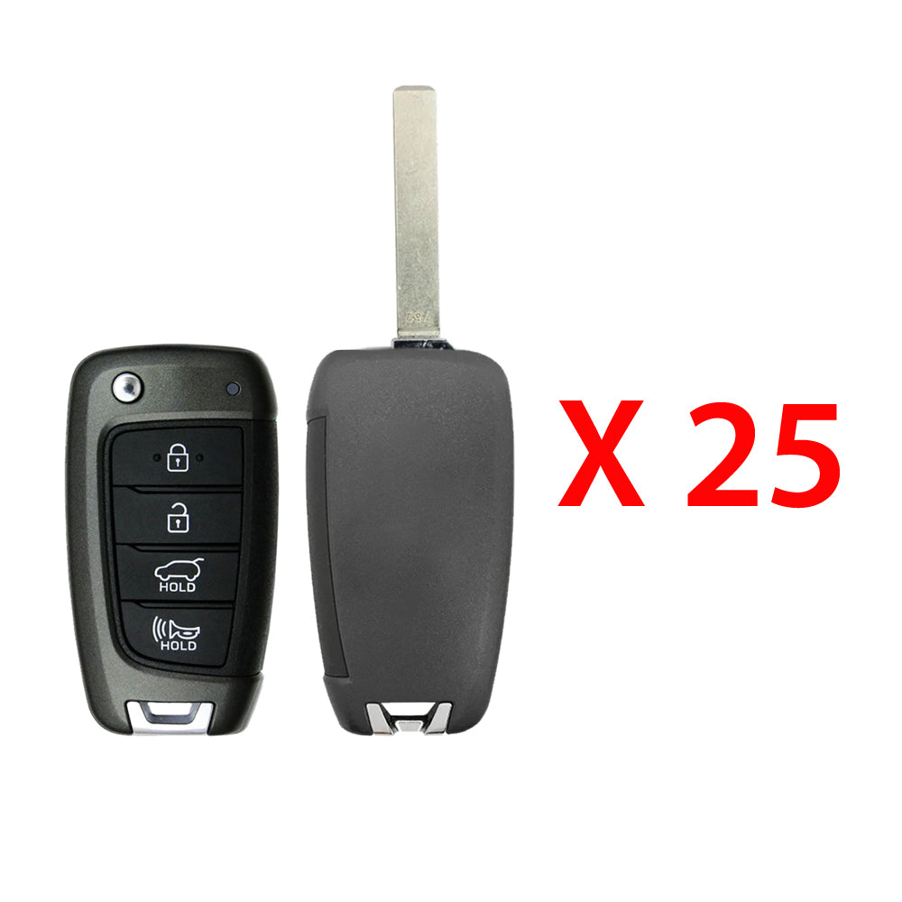 2017 - 2021 Hyundai Remote Flip Key Shell 4B (25 Pack)